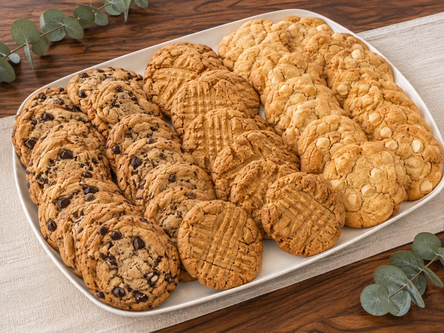 Signature cookie platter from iJava Cafe catering, San Jose