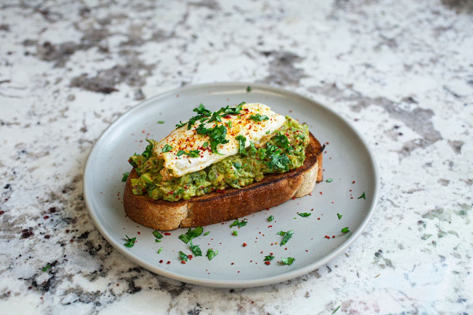 Avocado toast at iJava Willow Glen