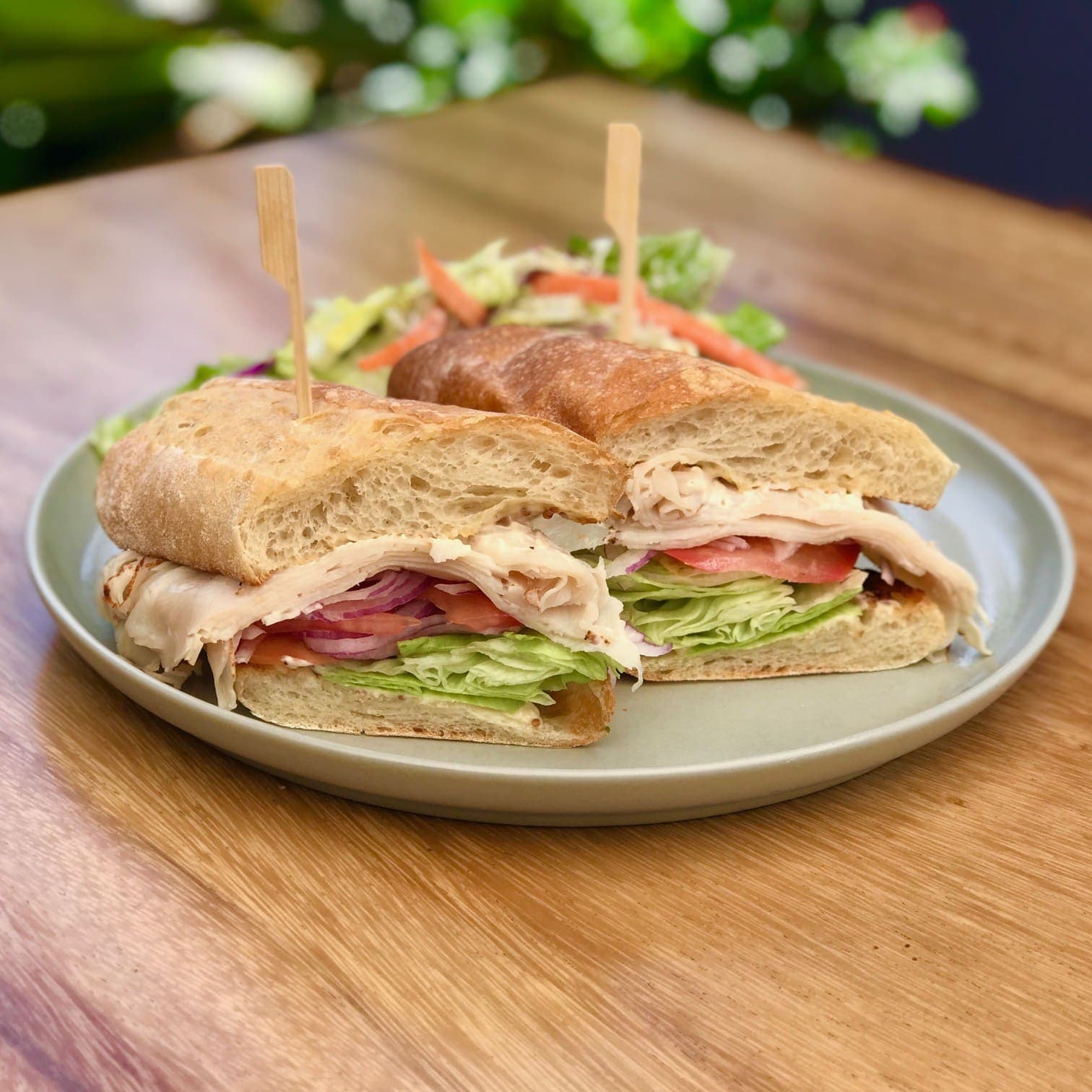 Turkey & Swiss sandwich at iJava Delmas