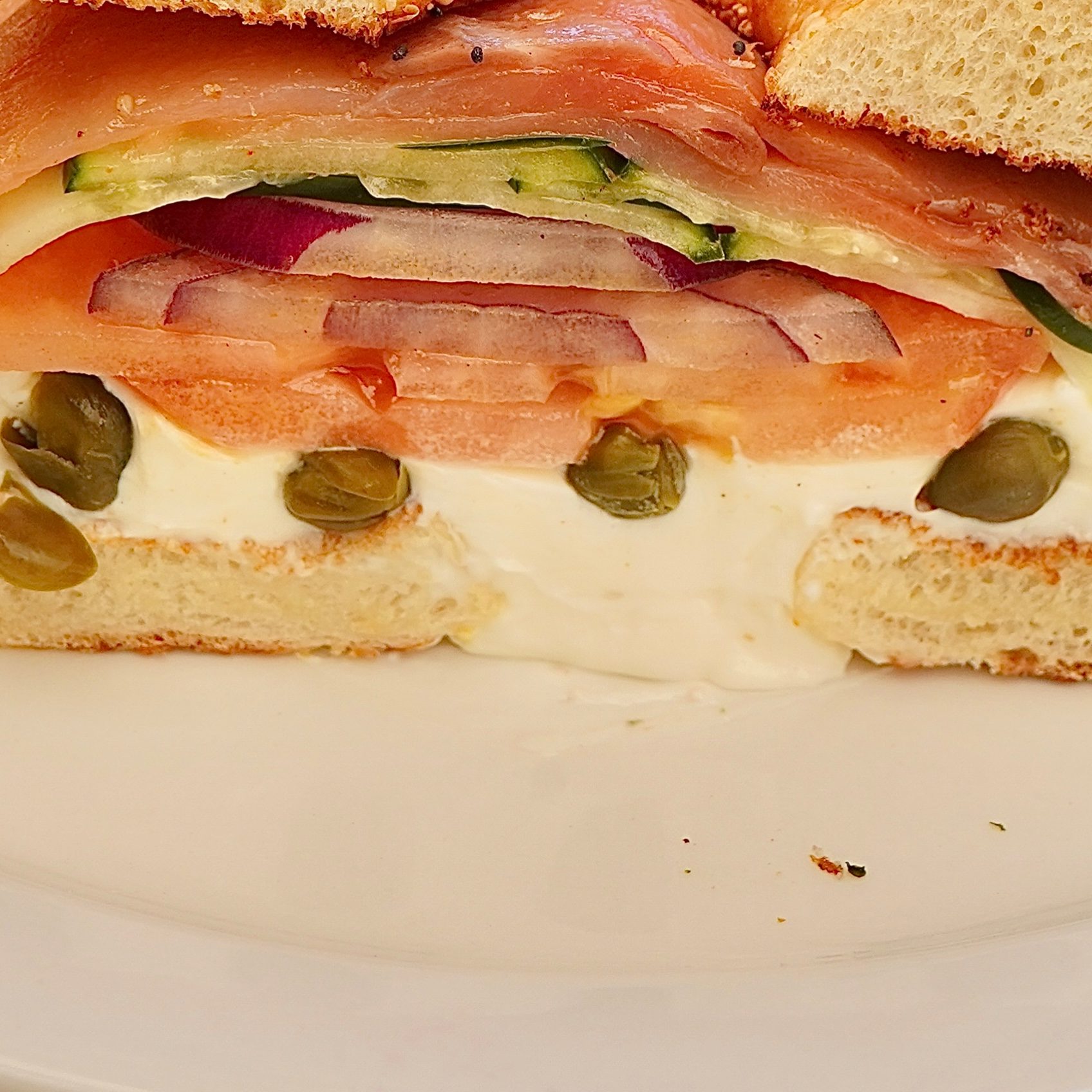 Smoked Salmon Panini.