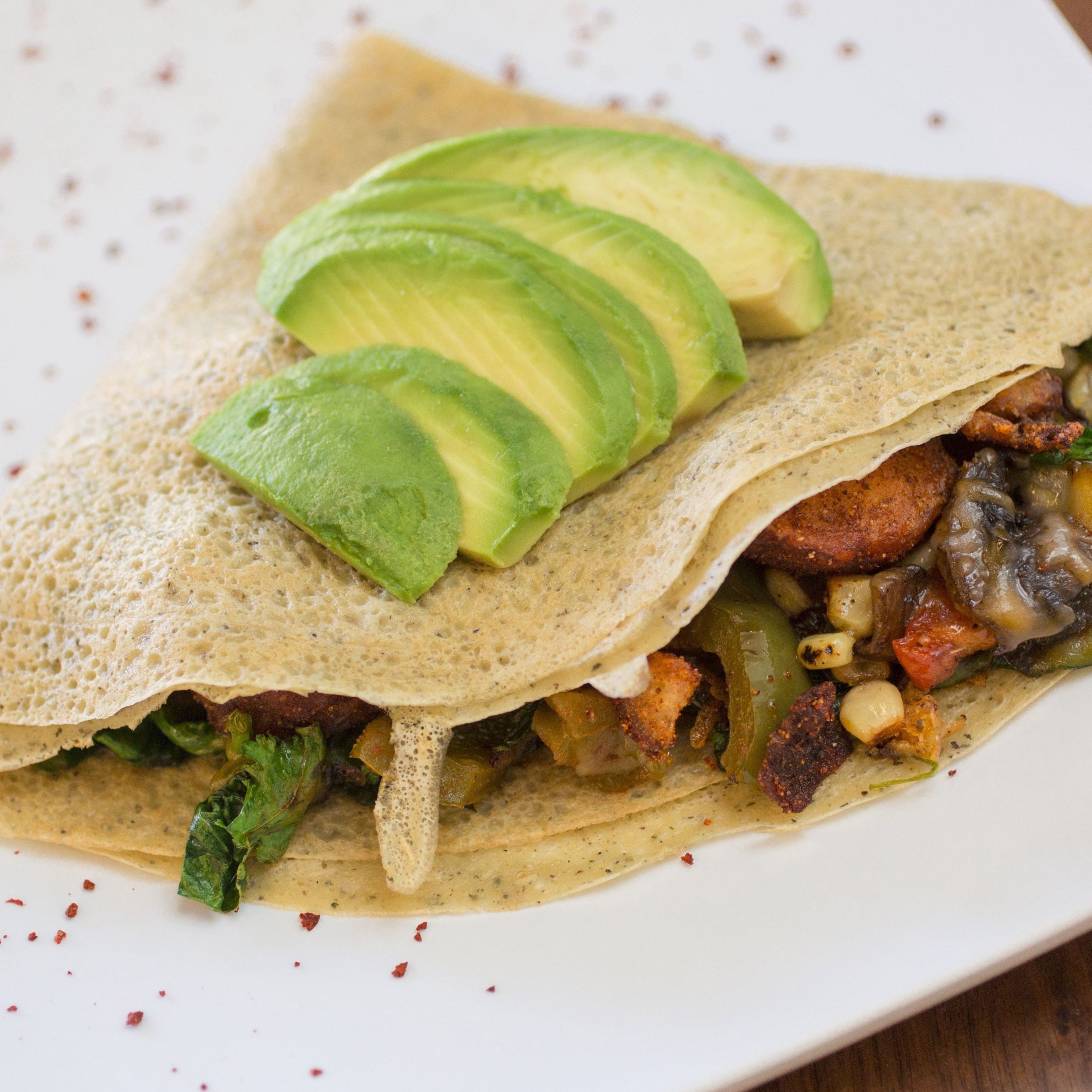 Vegetarian Crepe.