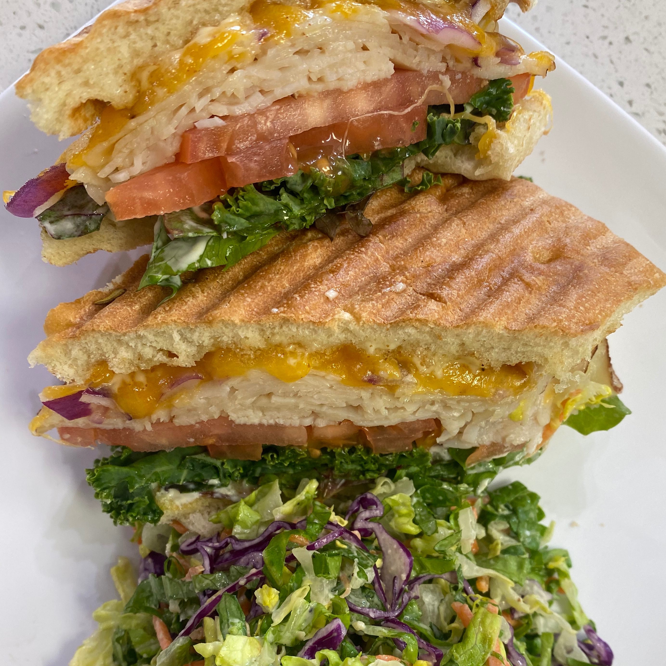 Turkey & Swiss Sandwich.