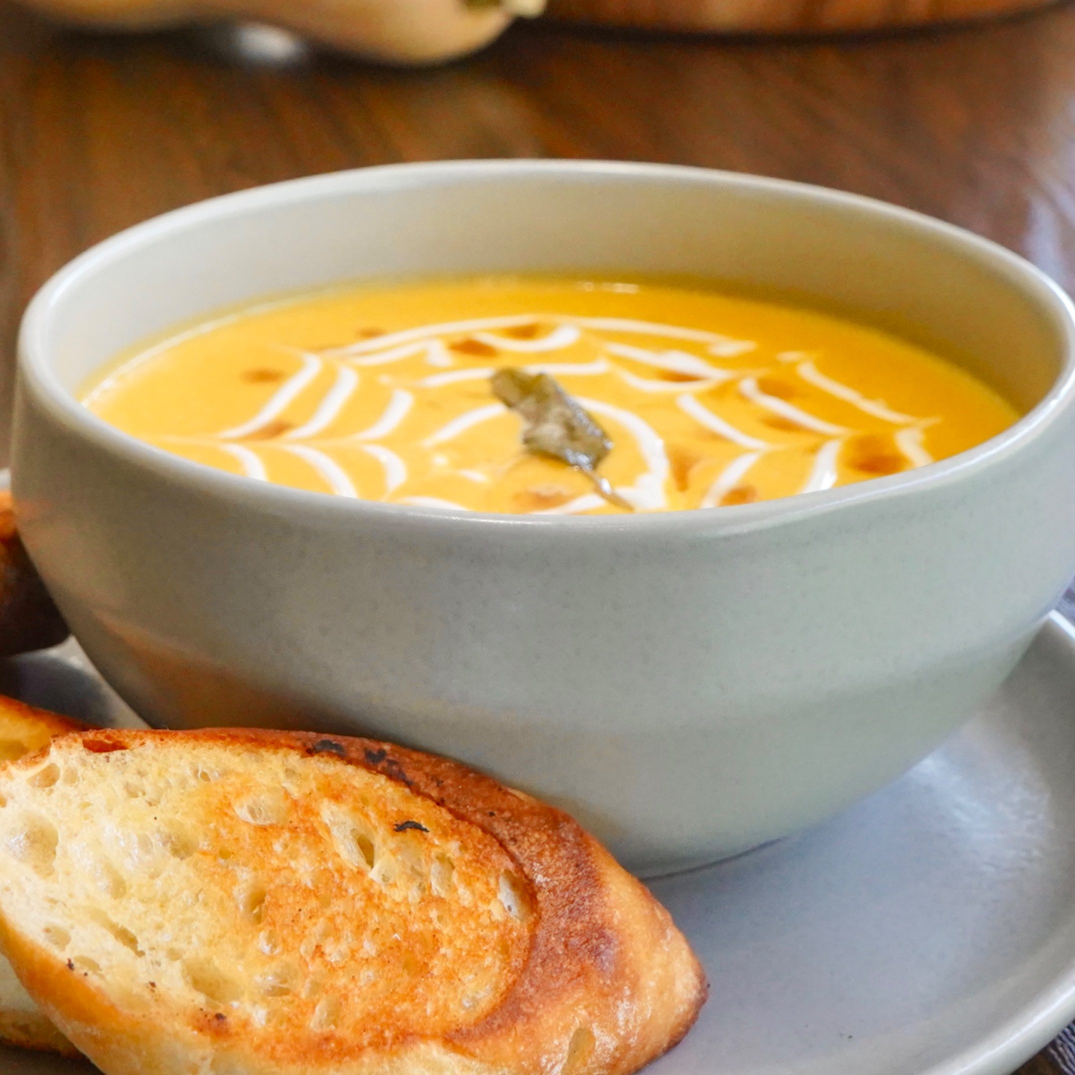 Bowl Tomato Bisque Soup.