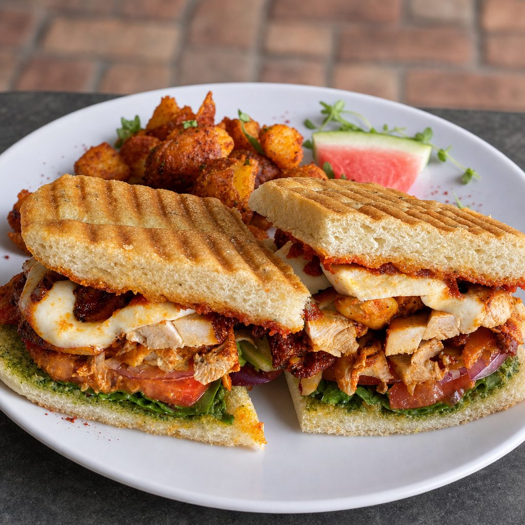 Mediterranean Chicken Panini.