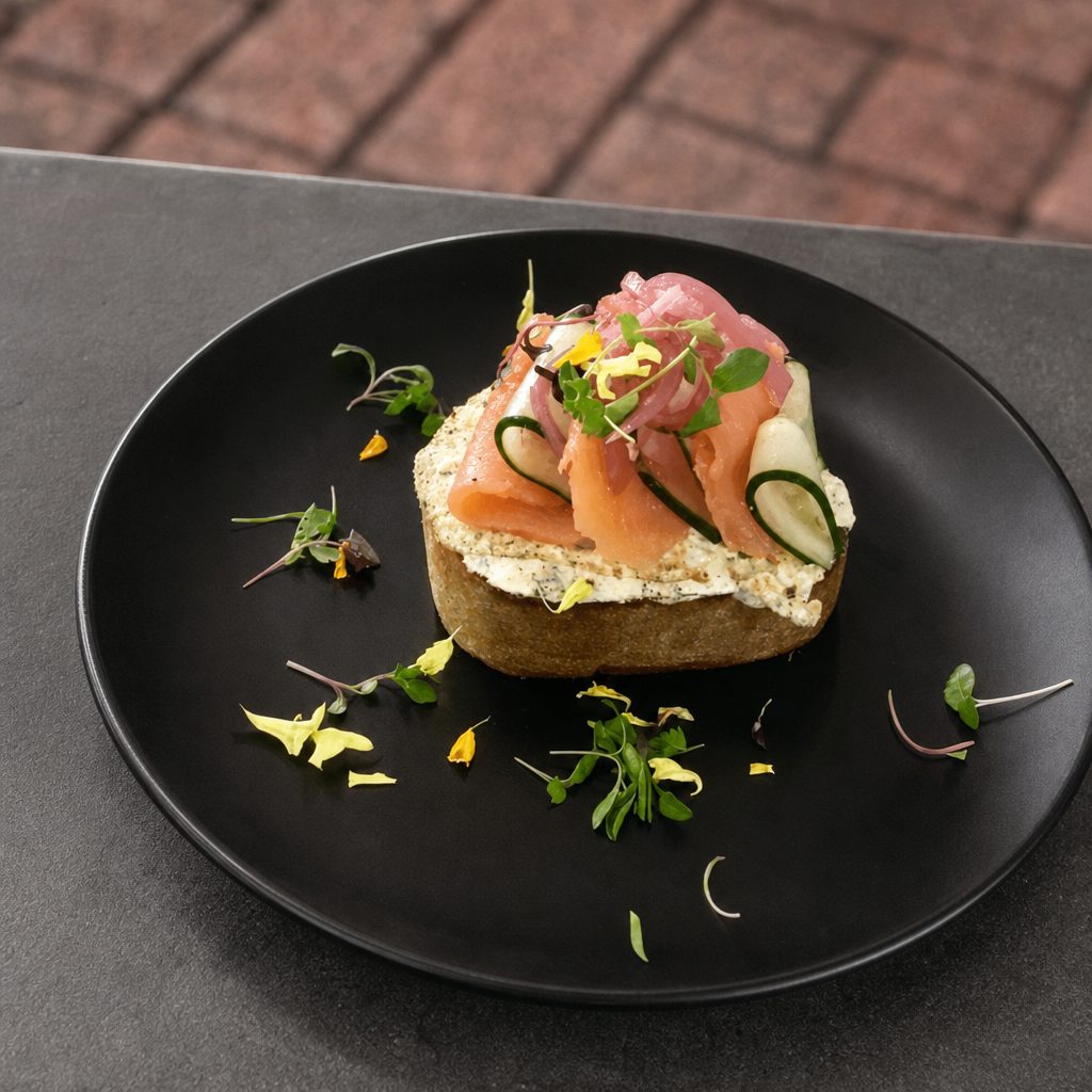 Smoked Salmon Toast.