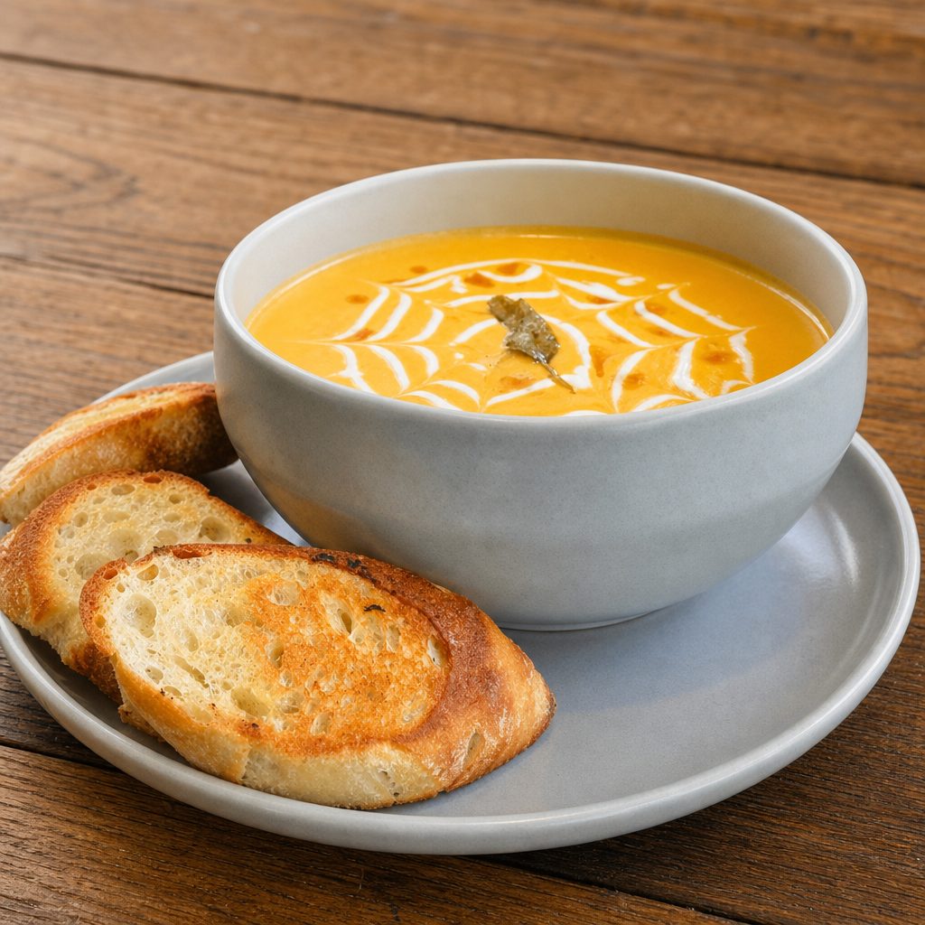 Bowl Tomato Bisque Soup.