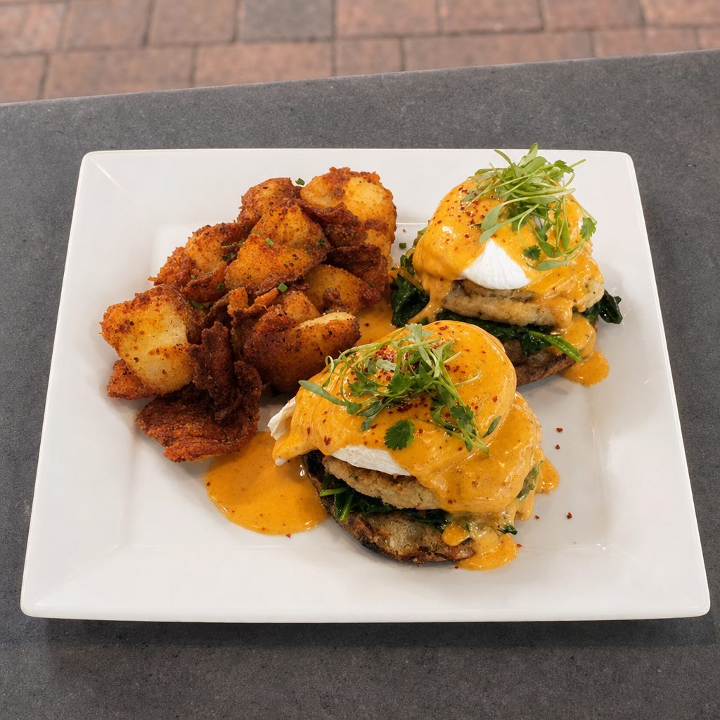 Crab Benedict.