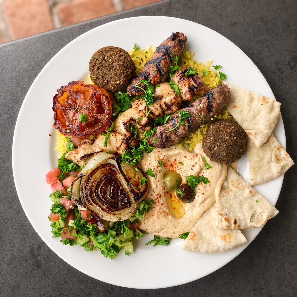 Mediterranean Combo Plate.